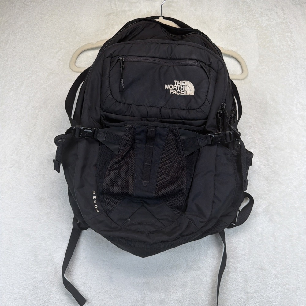 The North Face Recon Backpack Black Laptop Hiking Travel Daypack Outdoor TNF